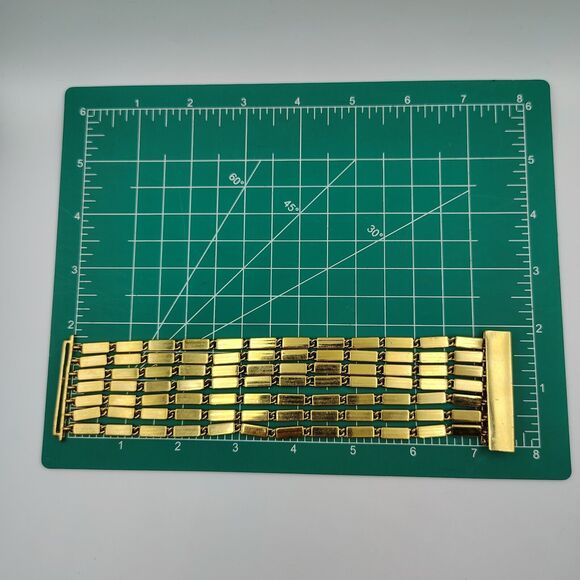 Kate Spade New York Gold Tone Multi Strand Bar Links Statement Bracelet 7.5" - Picture 10 of 11